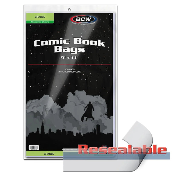 BCW COMIC BAG GRADED RESEALABLE