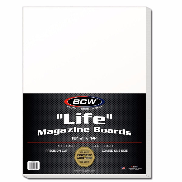 BCW COMIC BOARD LIFE 100 CT