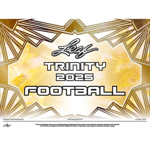 2025 LEAF TRINITY JUMBO FOOTBALL