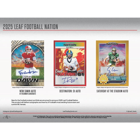 2025 LEAF FOOTBALL NATION JUMBO
