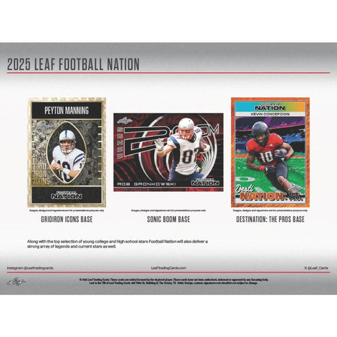 2025 LEAF FOOTBALL NATION JUMBO