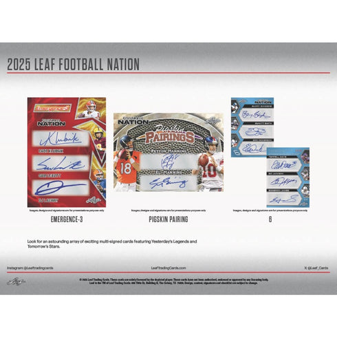2025 LEAF FOOTBALL NATION JUMBO
