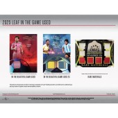 2025 LEAF IN THE GAME USED SPORTS