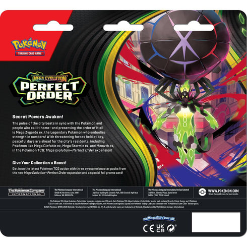 POKEMON M.E. PERFECT ORDER 3PK BLISTERS