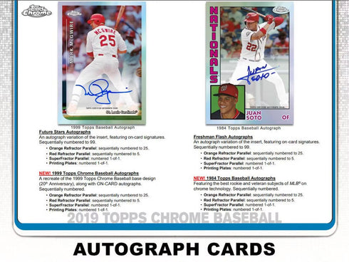 19 TOPPS CHROME HOBBY