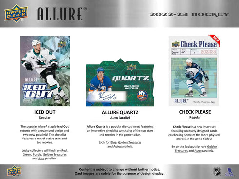 22 UPPER DECK ALLURE HOCKEY