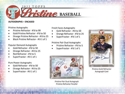 22 TOPPS PRISTINE BASEBALL