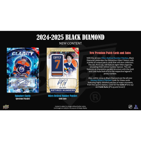 24 UPPER DECK BLACK DIAMOND HOCKEY