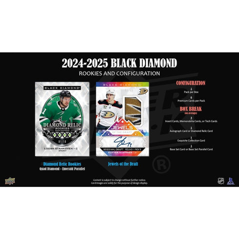 24 UPPER DECK BLACK DIAMOND HOCKEY