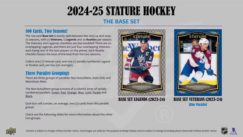 24 UPPER DECK STATURE HOCKEY