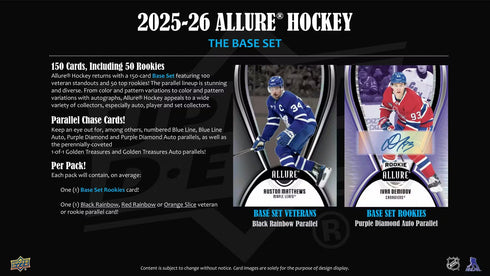 25 UPPER DECK ALLURE HOCKEY