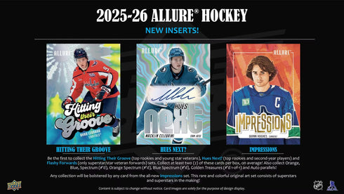 25 UPPER DECK ALLURE HOCKEY