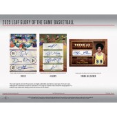 2025 LEAF GLORY OF THE GAME BASKETBALL HOBBY BOX