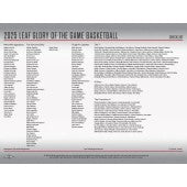 2025 LEAF GLORY OF THE GAME BASKETBALL HOBBY BOX