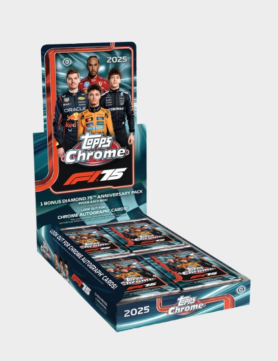 25 TOPPS F1 CHROME HOBBY BOX