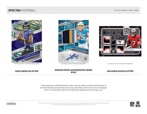 24 PANINI SPECTRA FOOTBALL