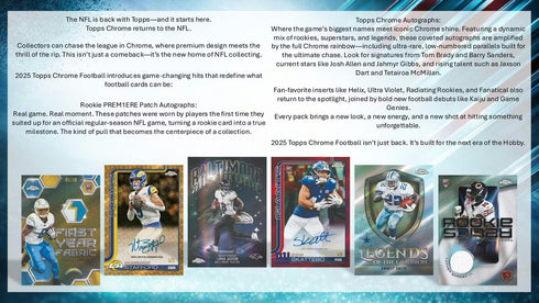 25 TOPPS CHROME FOOTBALL BLASTER