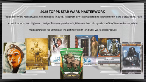 25 TOPPS STAR WARS MASTERWORKS