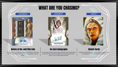 25 TOPPS STAR WARS MASTERWORKS
