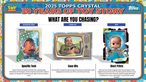 25 TOPPS TOY STORY 30 YEARS OF STORY (Sealed Cases Available)