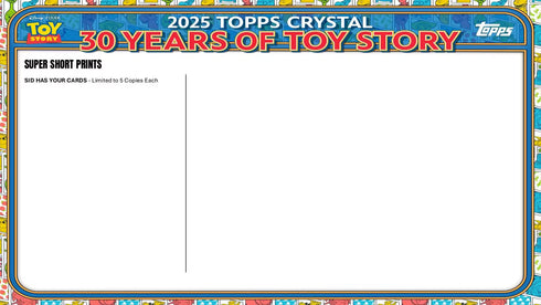 25 TOPPS TOY STORY 30 YEARS OF STORY (Sealed Cases Available)