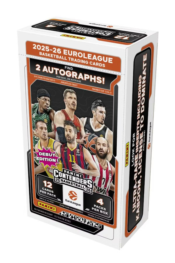 25 PANINI CONTENDERS EUROLEAGUE BASKETBALL