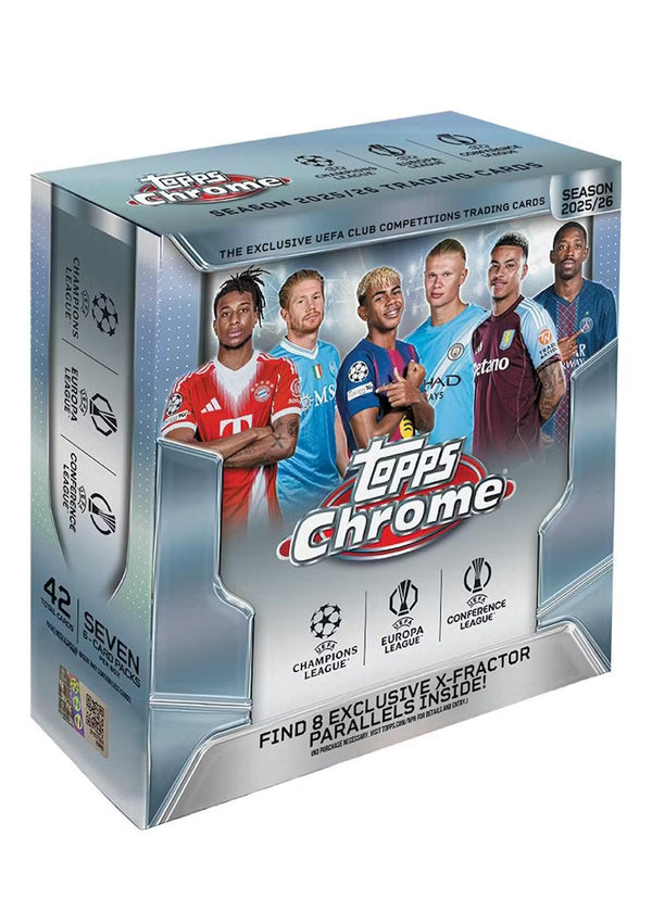 26 TOPPS CHROME UEFA MEGA