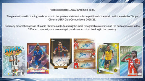 26 TOPPS CHROME UEFA MEGA