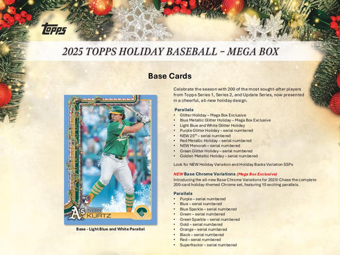 25 TOPPS HOLIDAY MEGA BOX