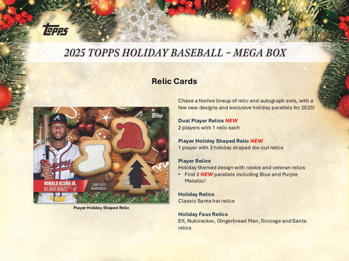 25 TOPPS HOLIDAY MEGA BOX