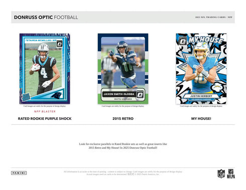 25 PANINI DONRUSS OPTIC FOOTBALL NPP BLASTER