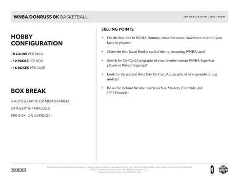 25 PANINI DONRUSS WNBA