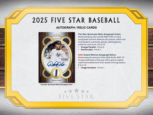 25 TOPPS FIVE STAR BASEBALL (Sealed Cases Only)