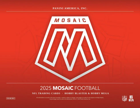 25 PANINI MOSAIC FOOTBALL HOBBY BLASTER