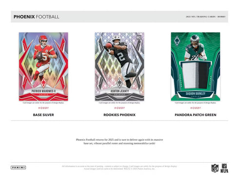 25 PANINI PHOENIX FOOTBALL