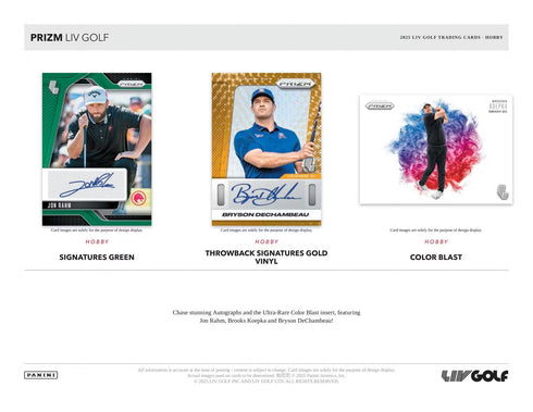 25 PANINI PRIZM LIV GOLF