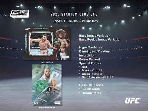 25 TOPPS STADIUM CLUB UFC BLASTER