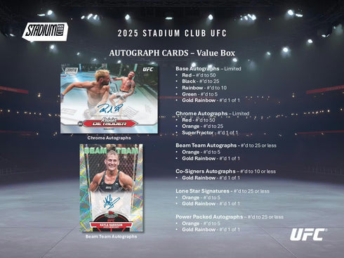 25 TOPPS STADIUM CLUB UFC BLASTER