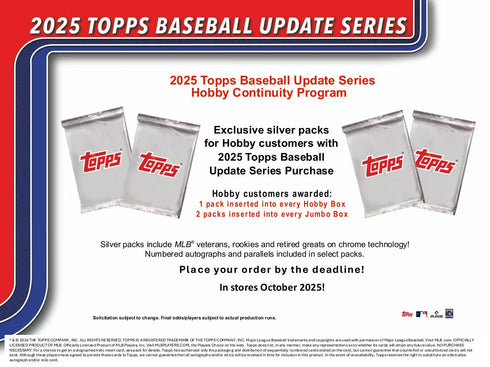 25 TOPPS UPDATE BASEBALL HOBBY