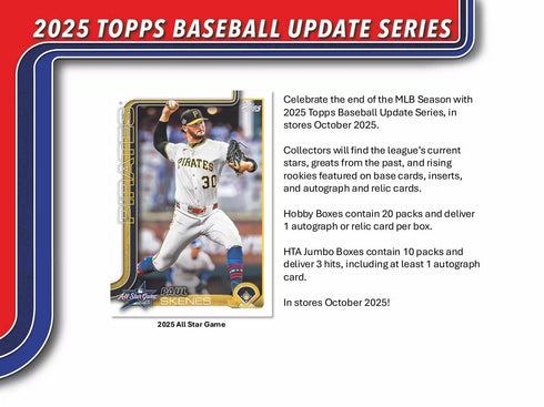 25 TOPPS UPDATE BASEBALL HOBBY