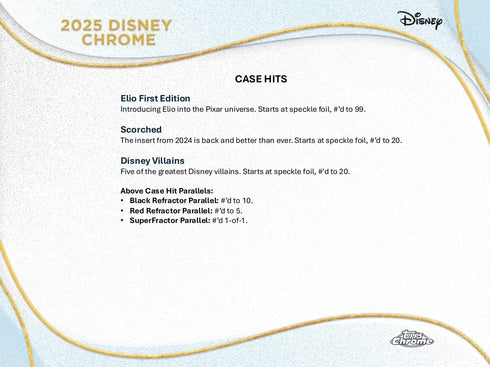 25 TOPPS CHROME DISNEY BLASTER