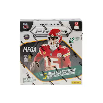 25 PANINI PRIZM FOOTBALL NPP MEGA