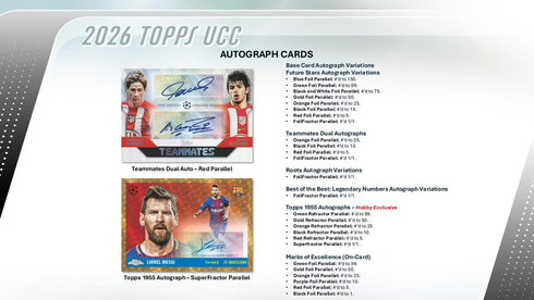 26 TOPPS UEFA CLUB COMPETITION FLAGSHIP HOBBY