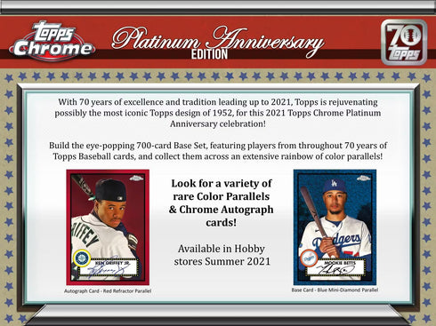 21 TOPPS PLATINUM ANNIVERSARY HOBBY BASEBALL