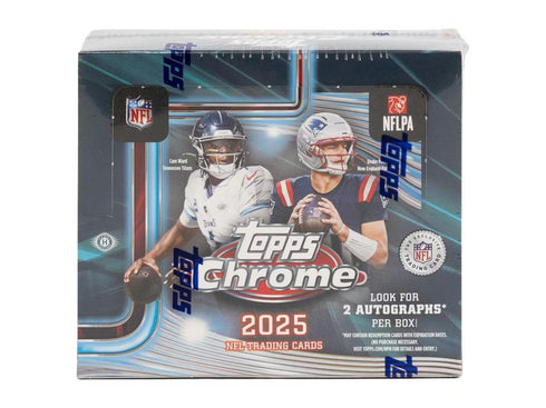25 TOPPS CHROME FOOTBALL JUMBO