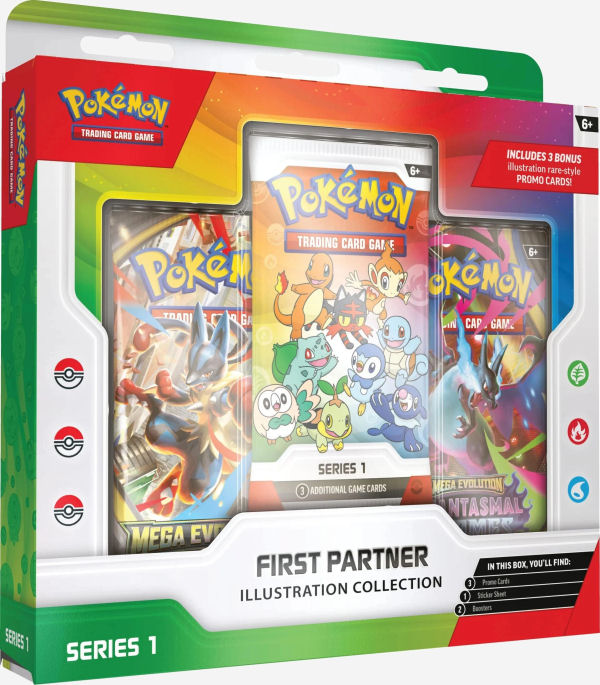 POKEMON FIRST PARTNER ILLUSRATION COLLECTION SERIES 1