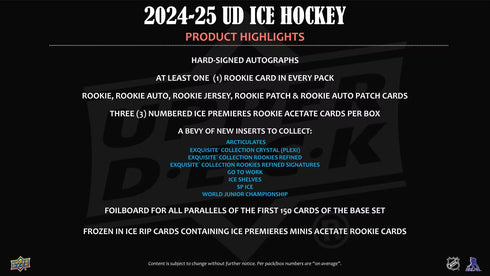 24 UPPER DECK ICE HOCKEY