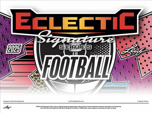 2025 LEAF ECLECTIC SIGNATURE HOBBY FOOTBALL