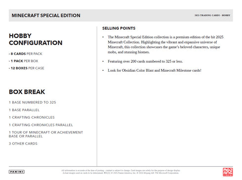 2025 PANINI MINECRAFT HOBBY