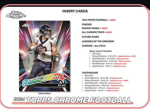 24 TOPPS CHROME HOBBY FOOTBALL